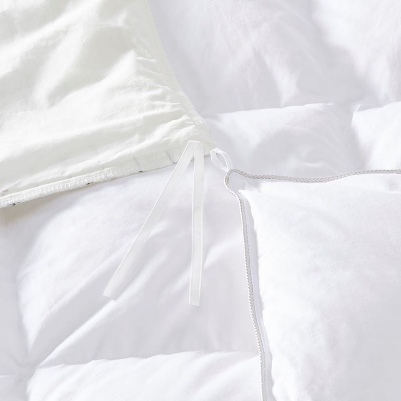 Bamboo Linen White Quilt Cover Separates