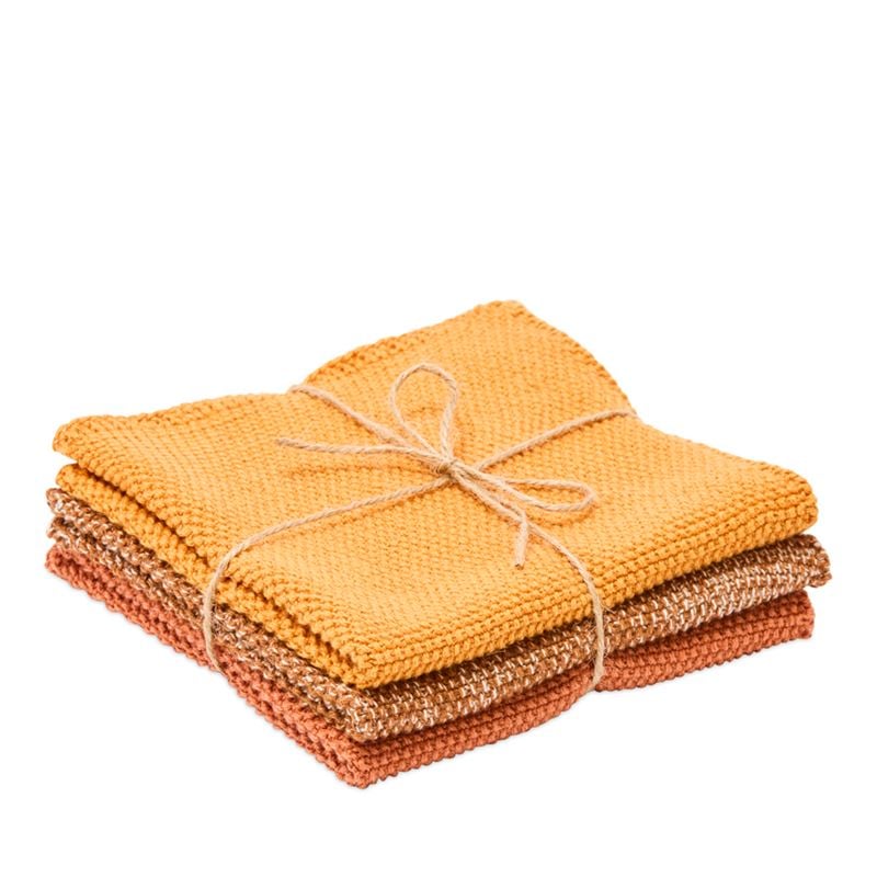 Leda Sunset Bamboo Cotton Dishcloth Pack of 3