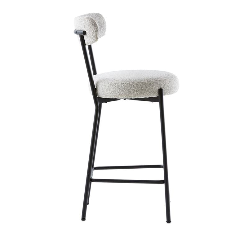 Remi Snow Boucle Counter Chair
