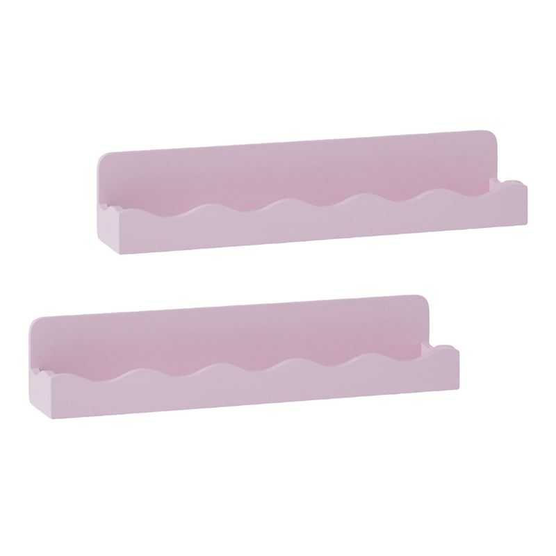 Willow Lilac Wall Book Shelf Pack of 2