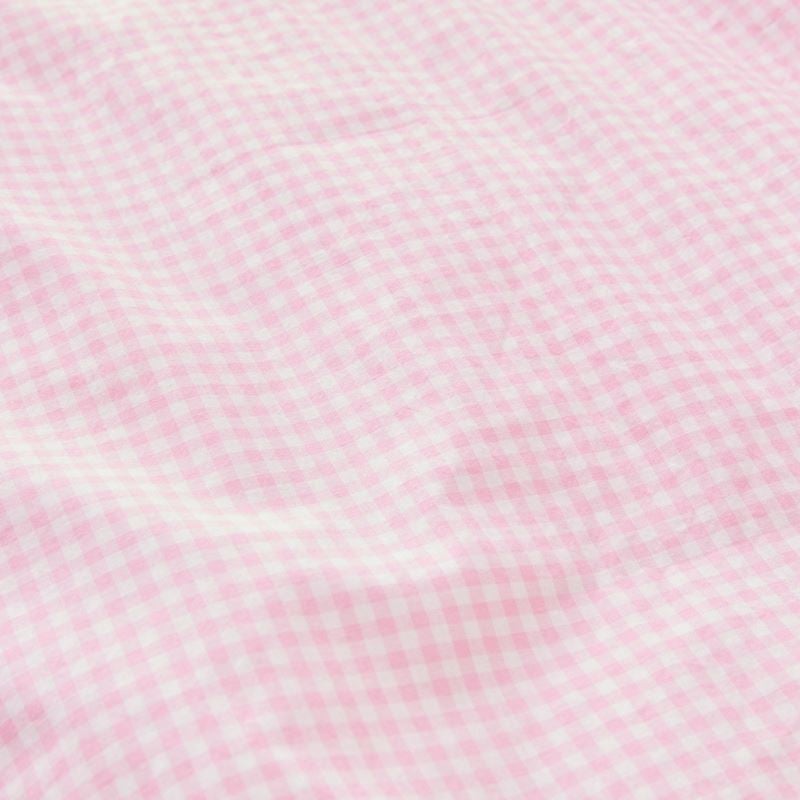 Sawyer Yarn Dyed Gingham Pink Quilt Cover Set