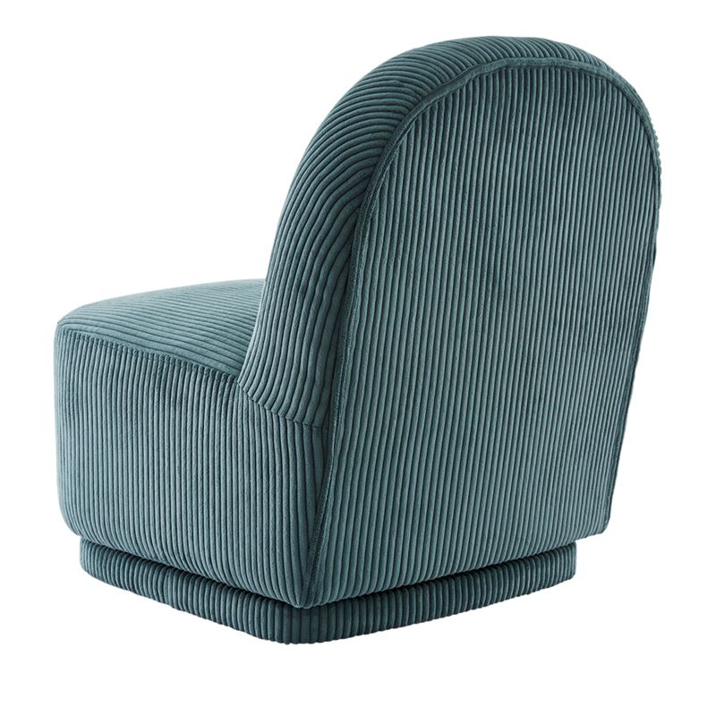 Kai Ocean Blue Cord Swivel Chair