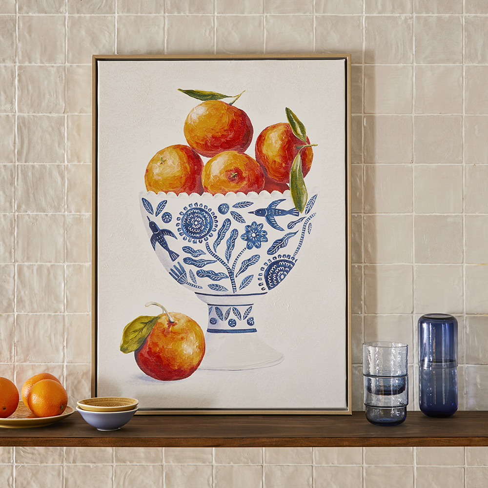 11x14 Clementines in newest Chinoiserie Footbath Art Print