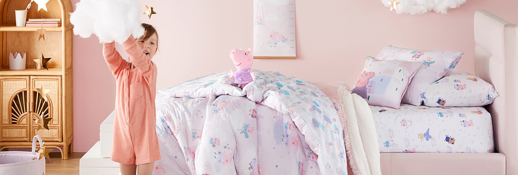 Peppa pig 2025 unicorn bedding