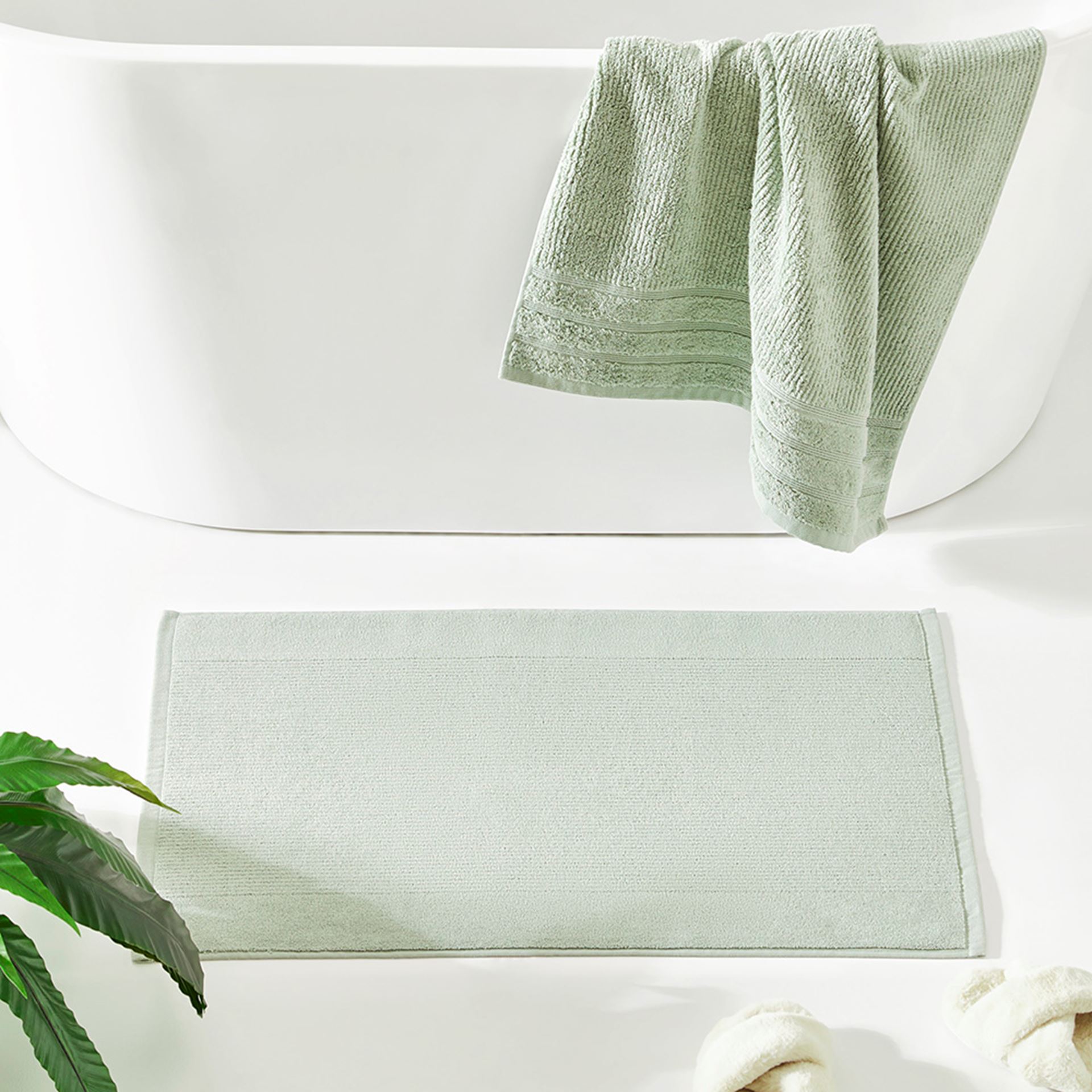 Drylon Bath Mat Papyrus Green – HomeSoul Australia