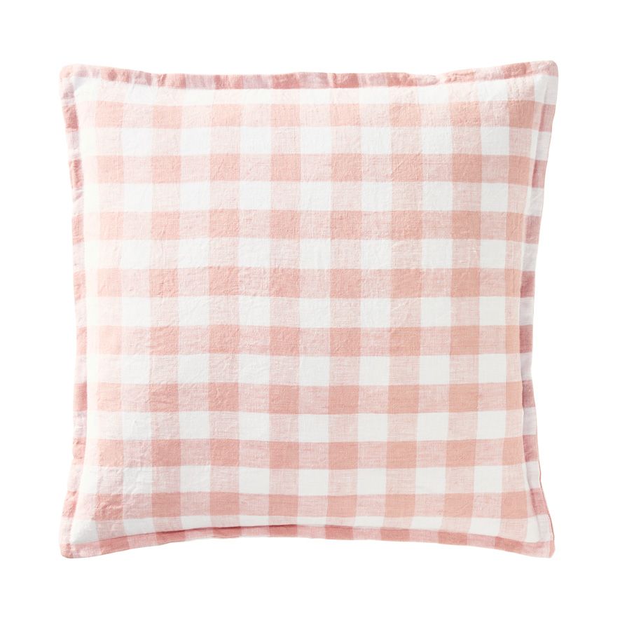 Pink shop check cushions