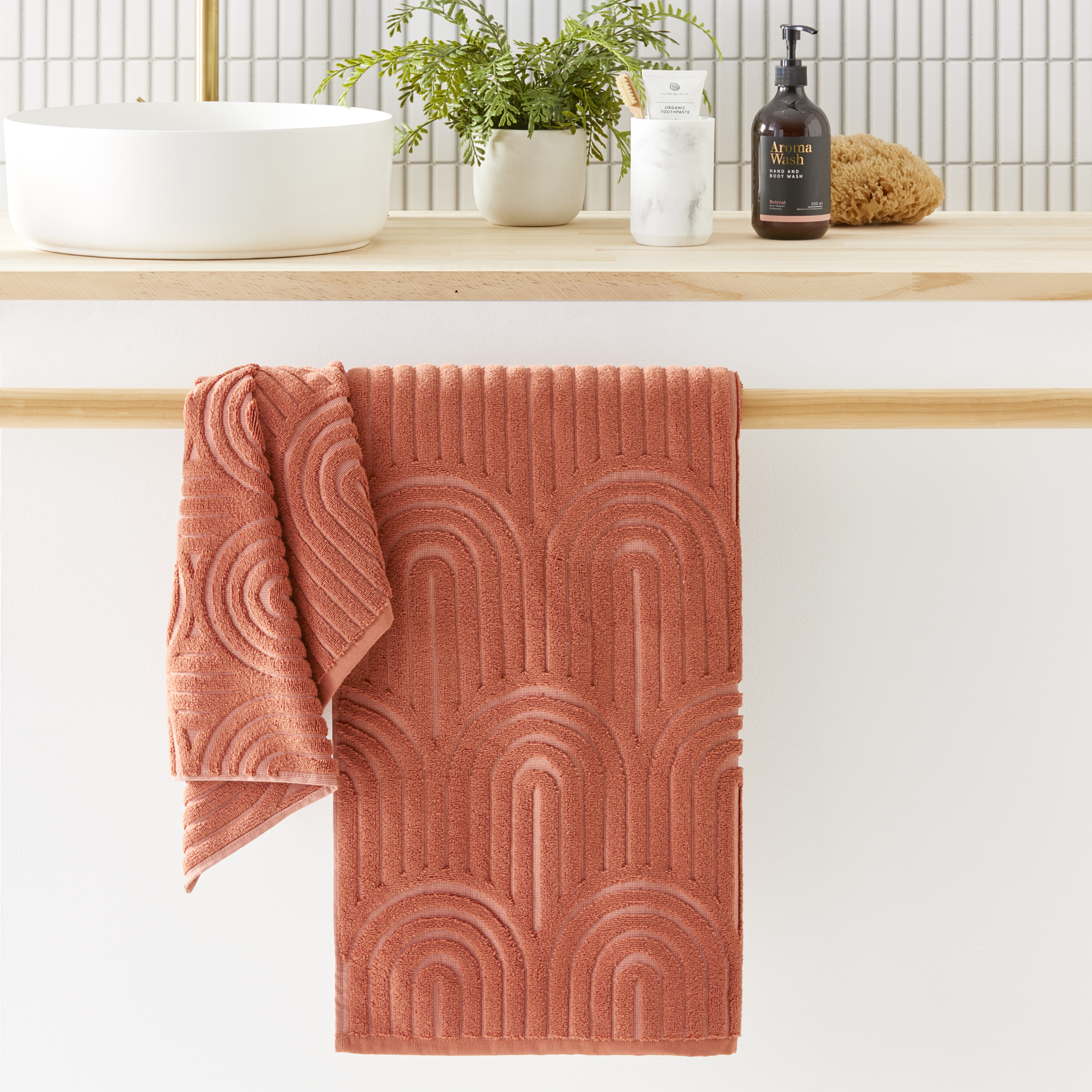 cinnamon colored bath towels