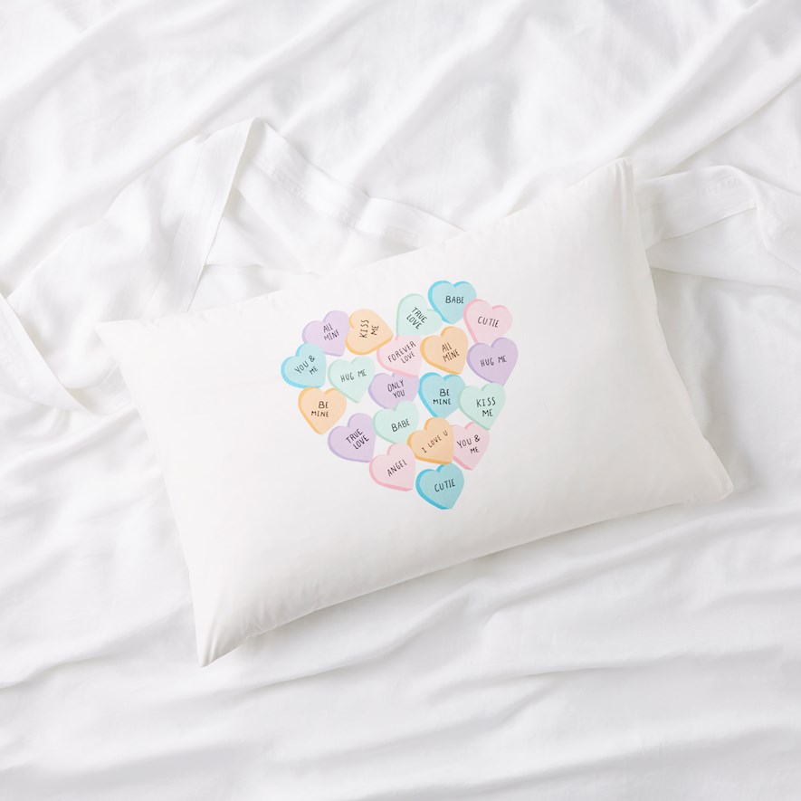 Valentines pillowcases clearance