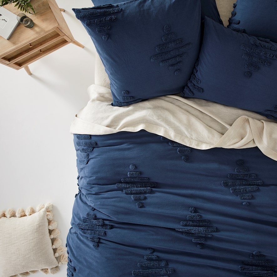 Navy blue european outlet pillowcases