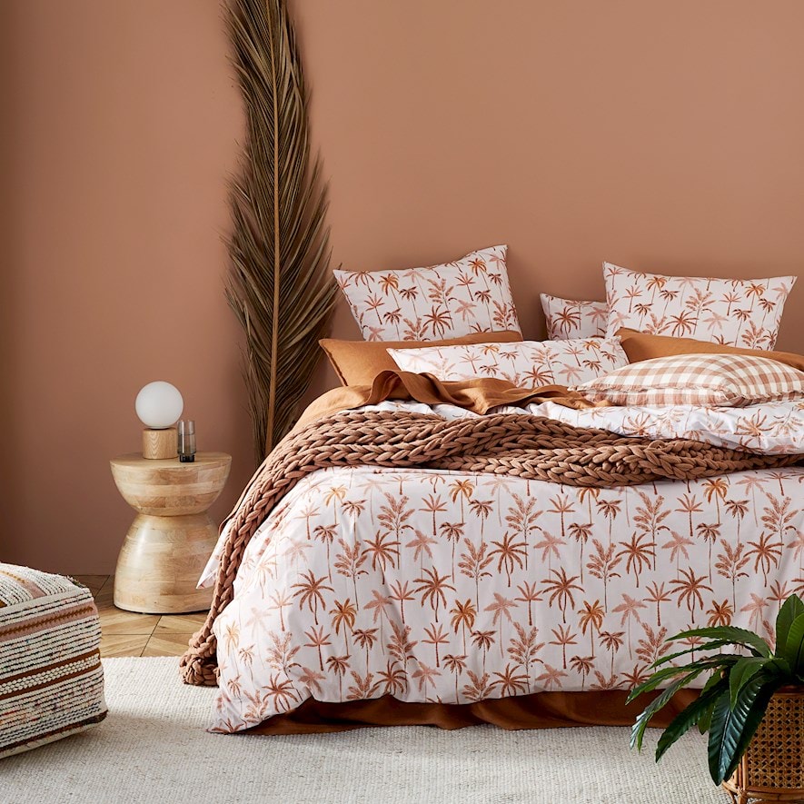 Palm Beach Pink Quilt Cover Set Separates Adairs