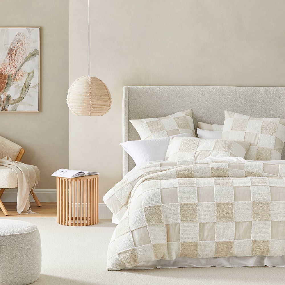 Harrison Natural Tufted Quilt Cover Separates Adairs