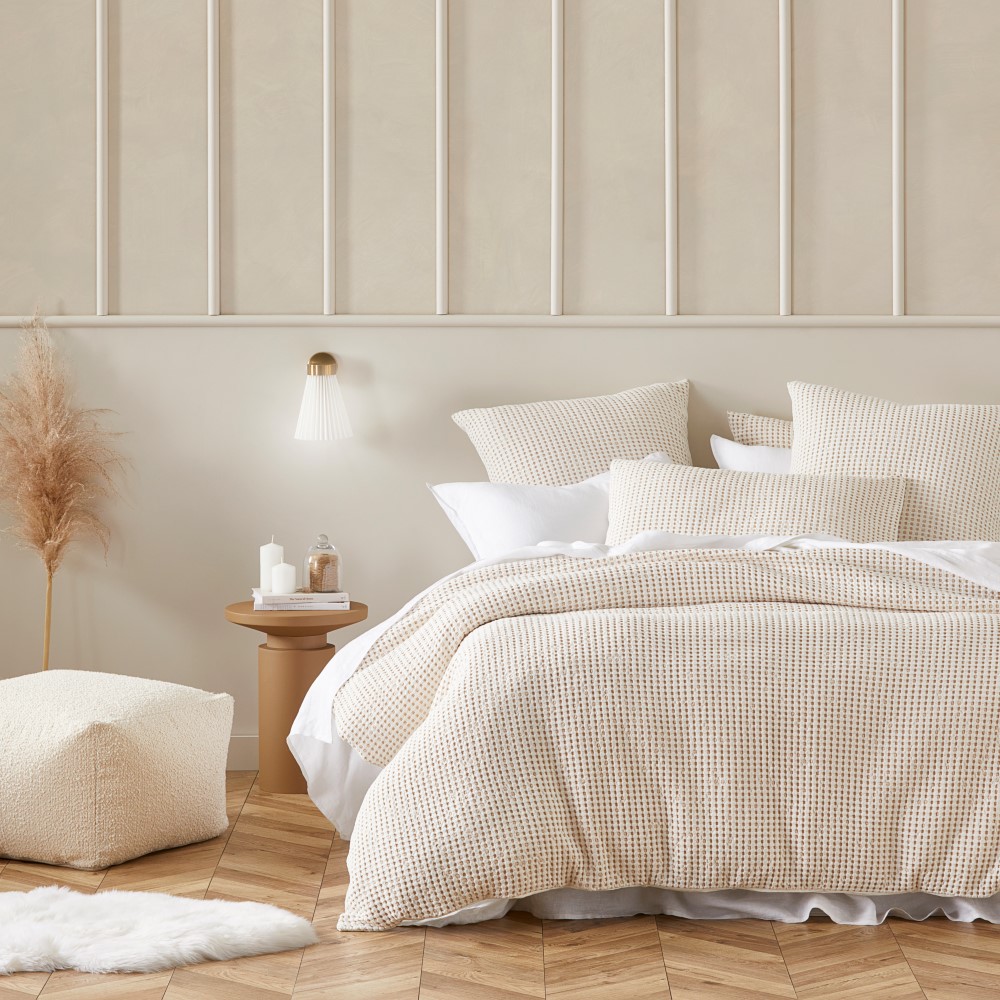 Wallis Latte Waffle Pillowcases Adairs