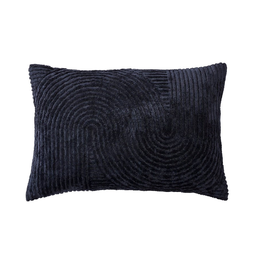 Loreto Midnight Velvet Cushion | Adairs