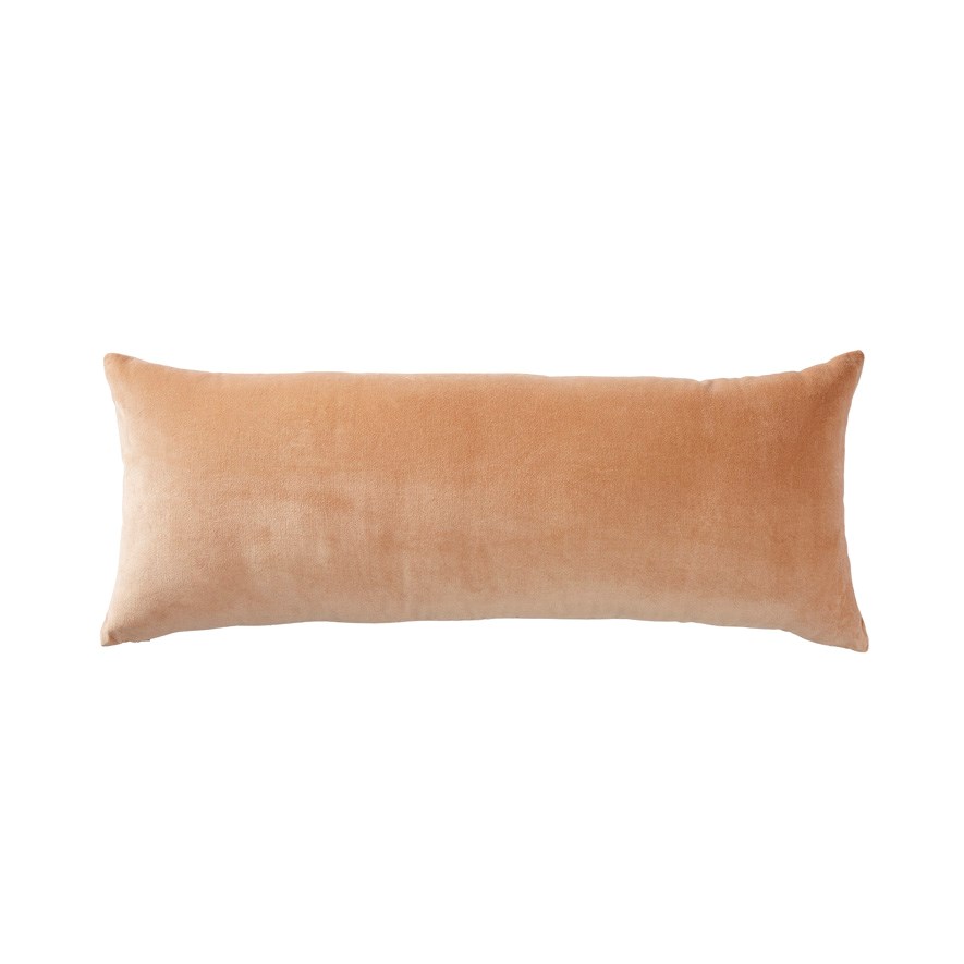 Bombay Latte Long Velvet Cushion Adairs