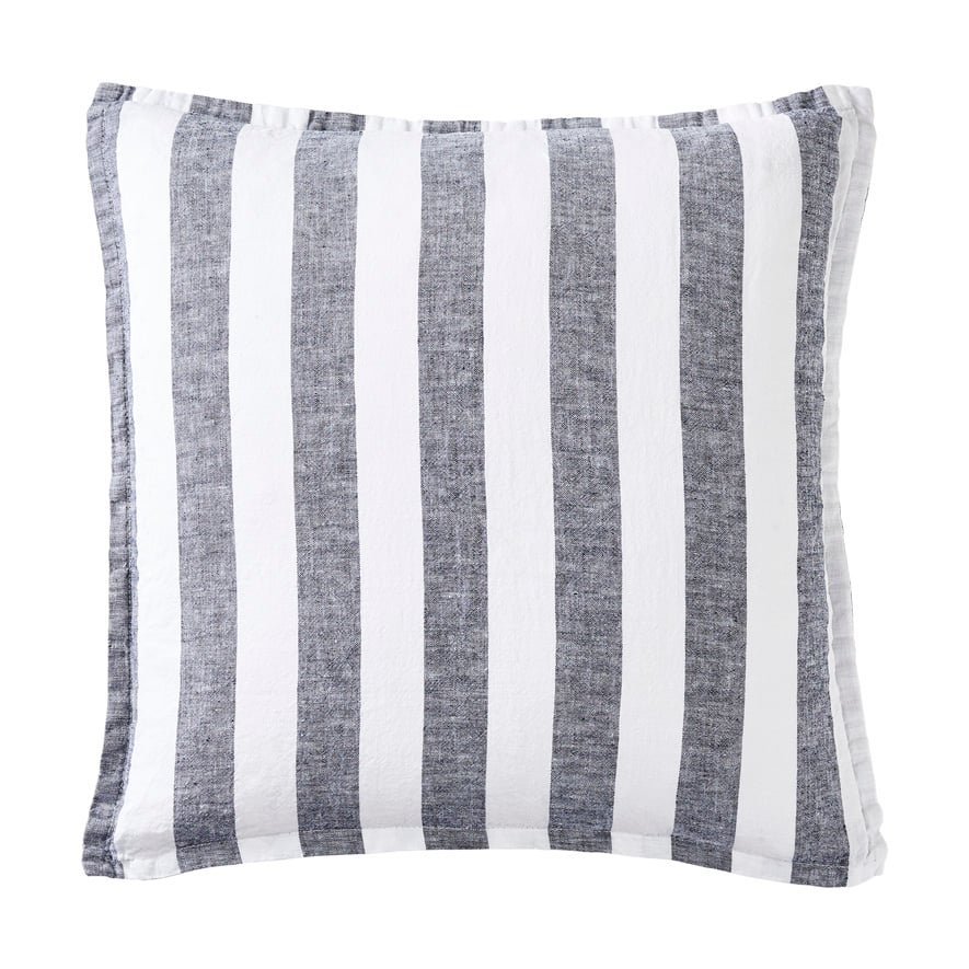 Navy and white striped cushions fashion