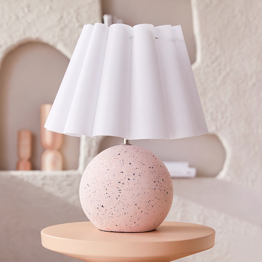 Small pink store lamp