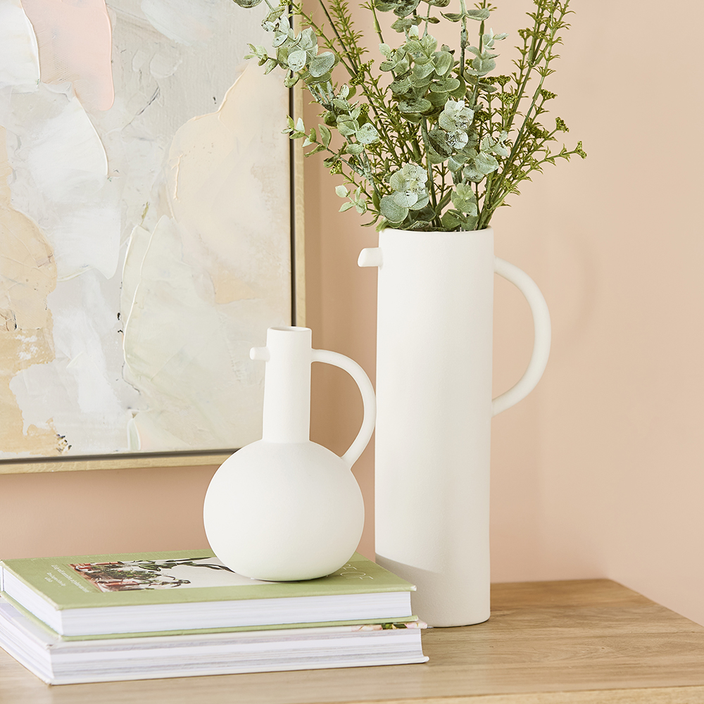 Spout White Vase | Adairs