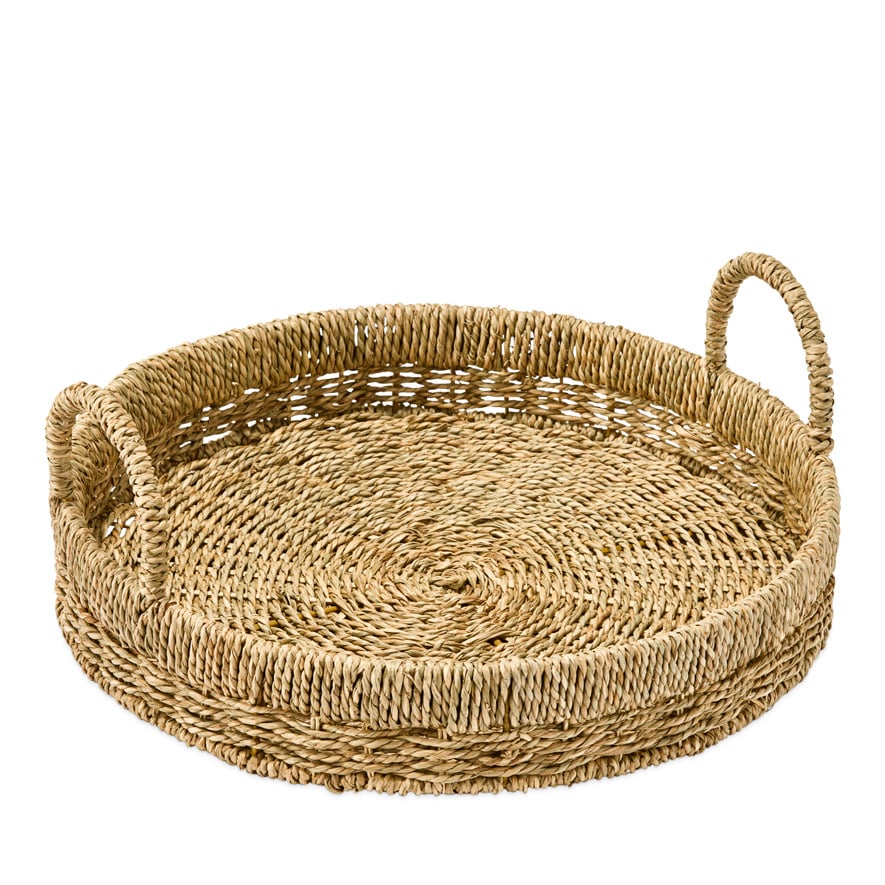 Selina Natural Round Tray | Adairs