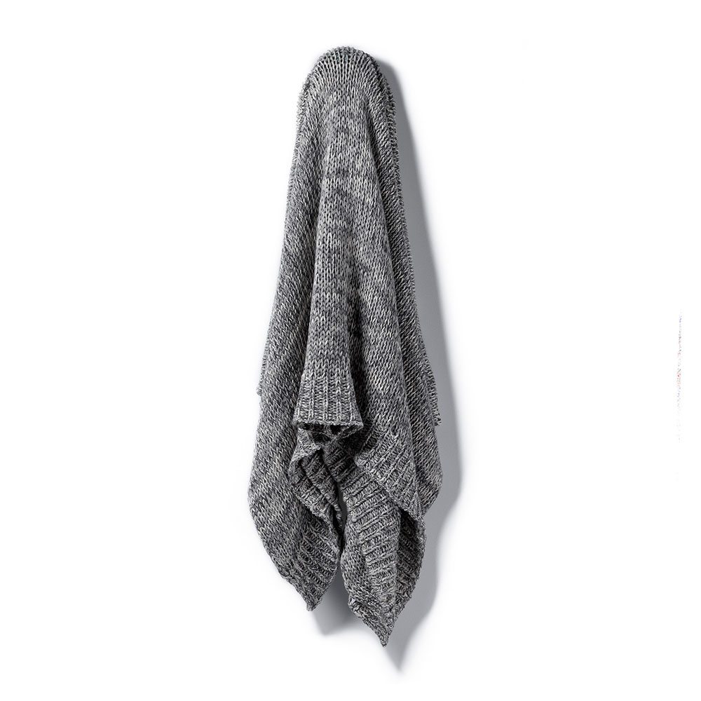 Home Republic - Sierra Dark Grey Marle Throw | Adairs