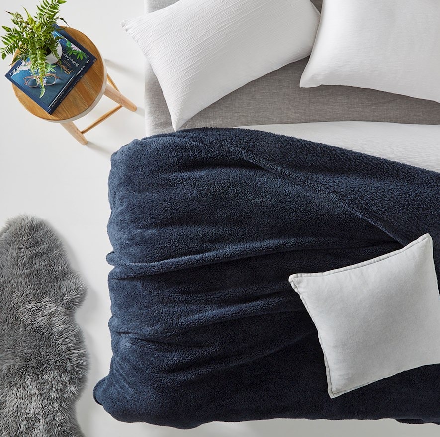 Adairs best sale navy throw