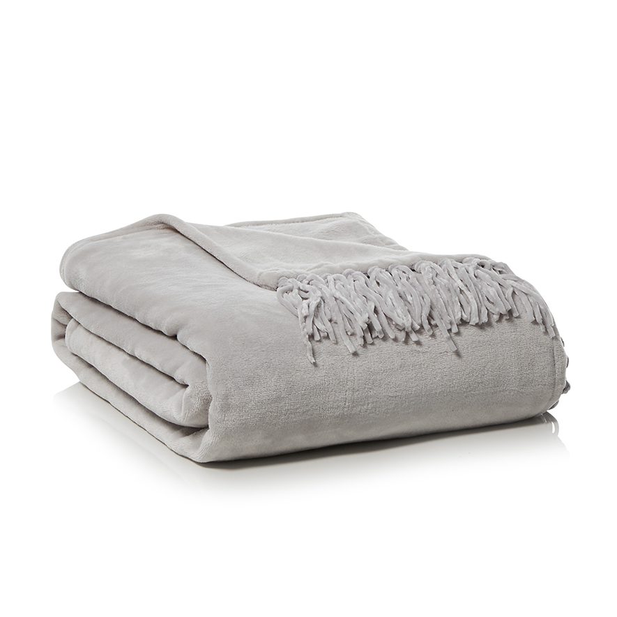 Supersoft Silver Blanket Homewares Adairs