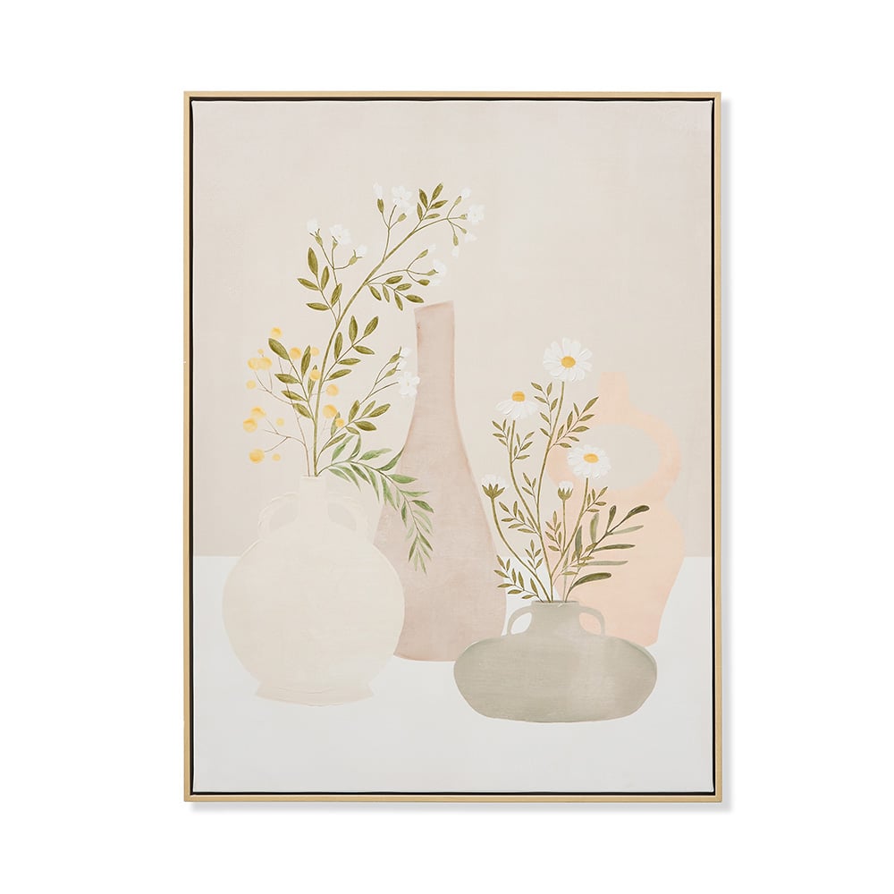 Lifestyle Daisy Vase Canvas | Wall art, Mirrors & Clocks | Adairs