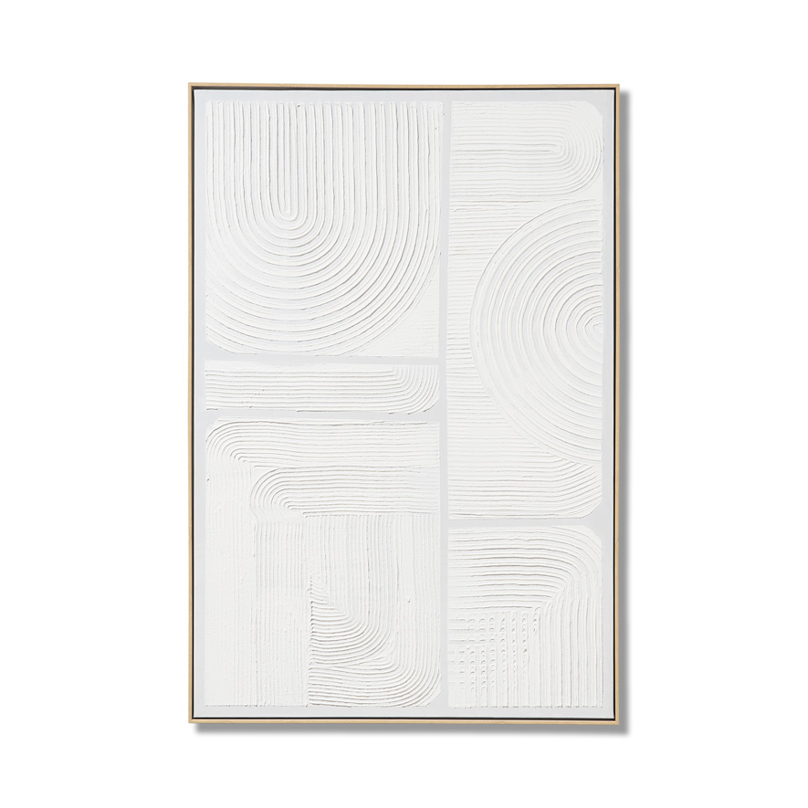 Moma White Modern Canvas Homewares Adairs