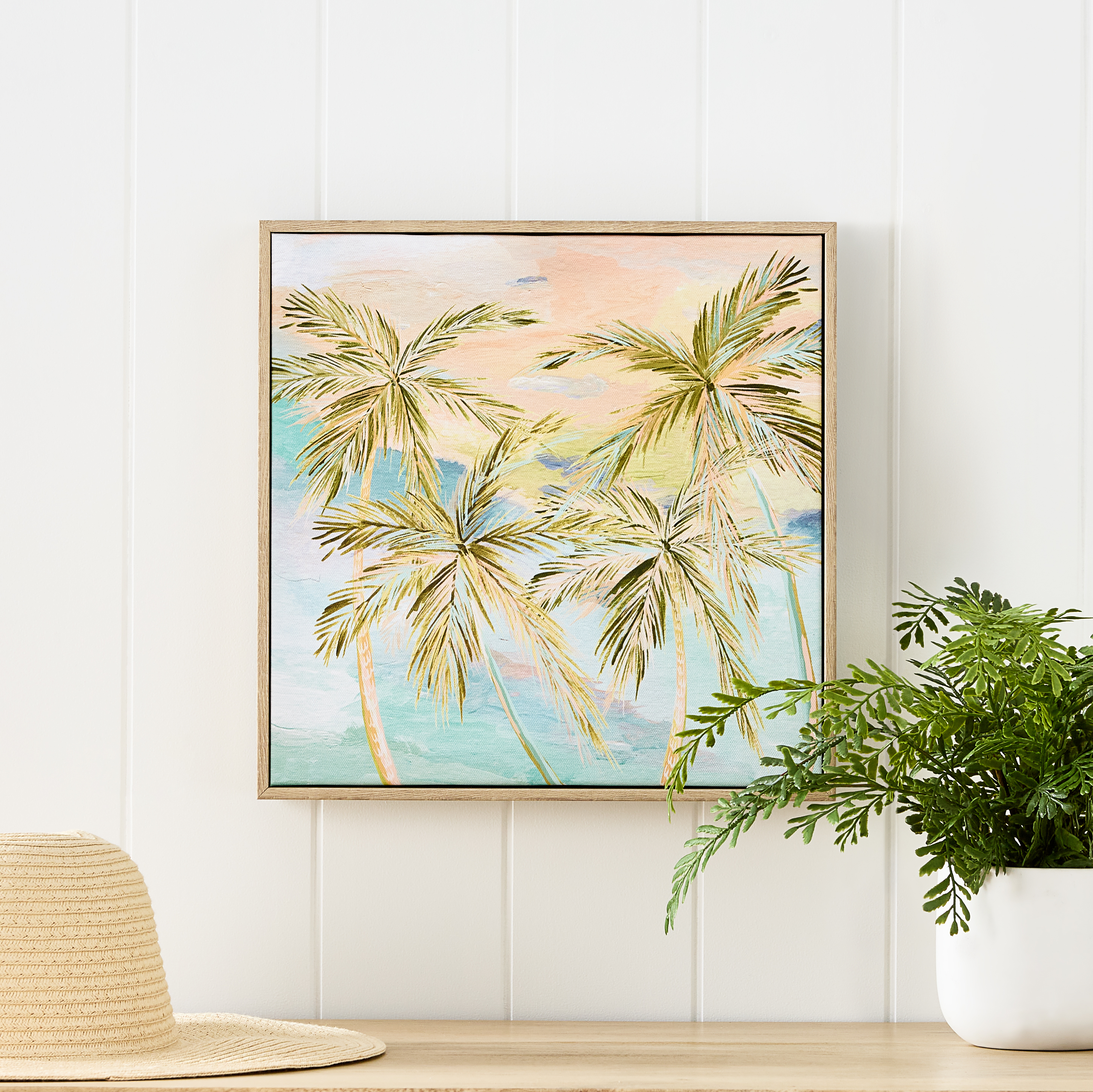 Ocean Breeze Palms Canvas | Adairs