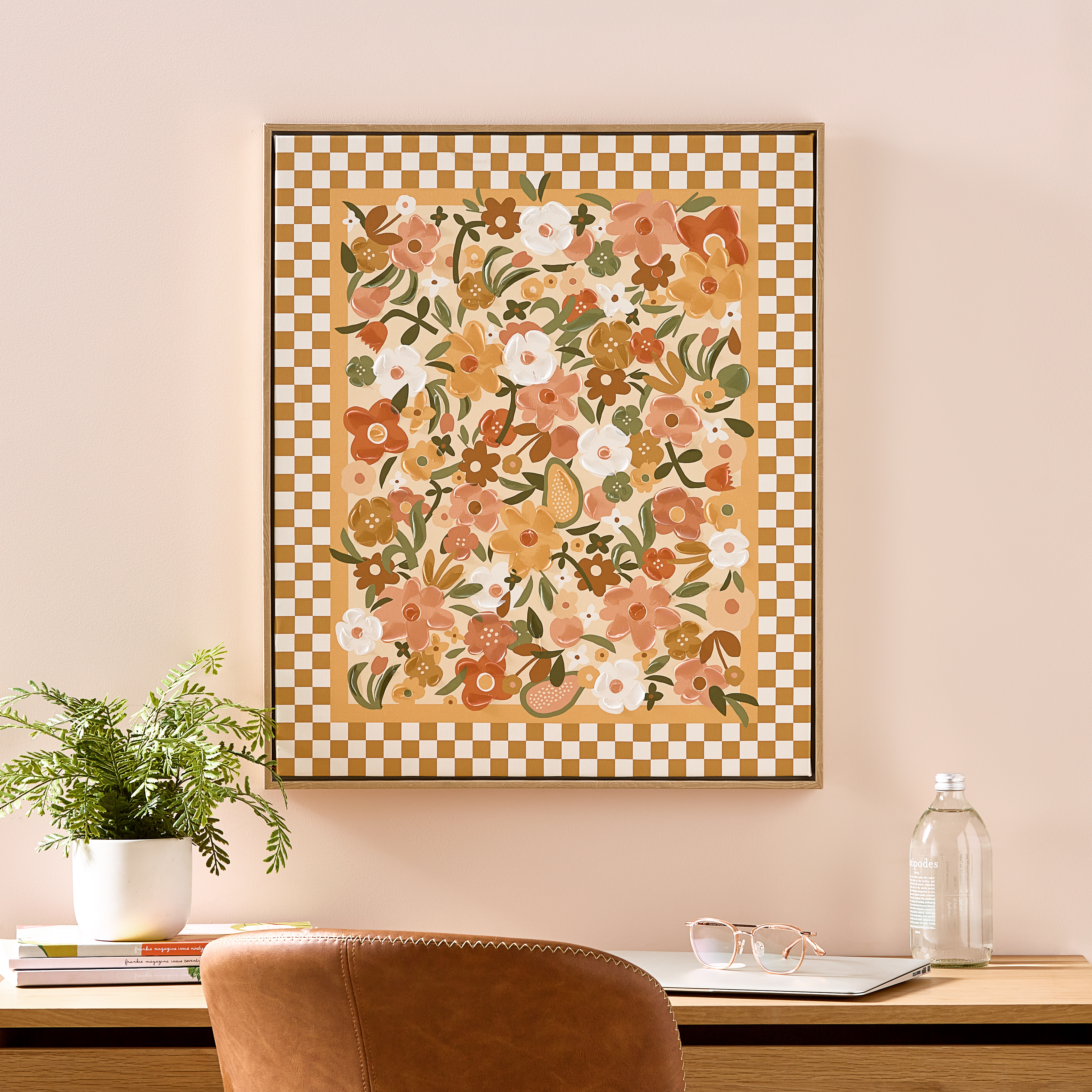 Retro Floral Multi Canvas | Adairs