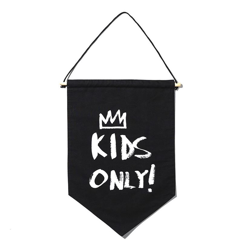 Fabric Kids Only Wall Hanging