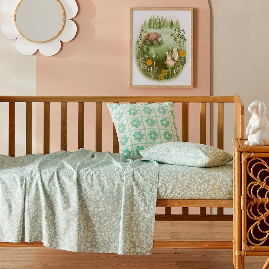 Sage green clearance cot sheets