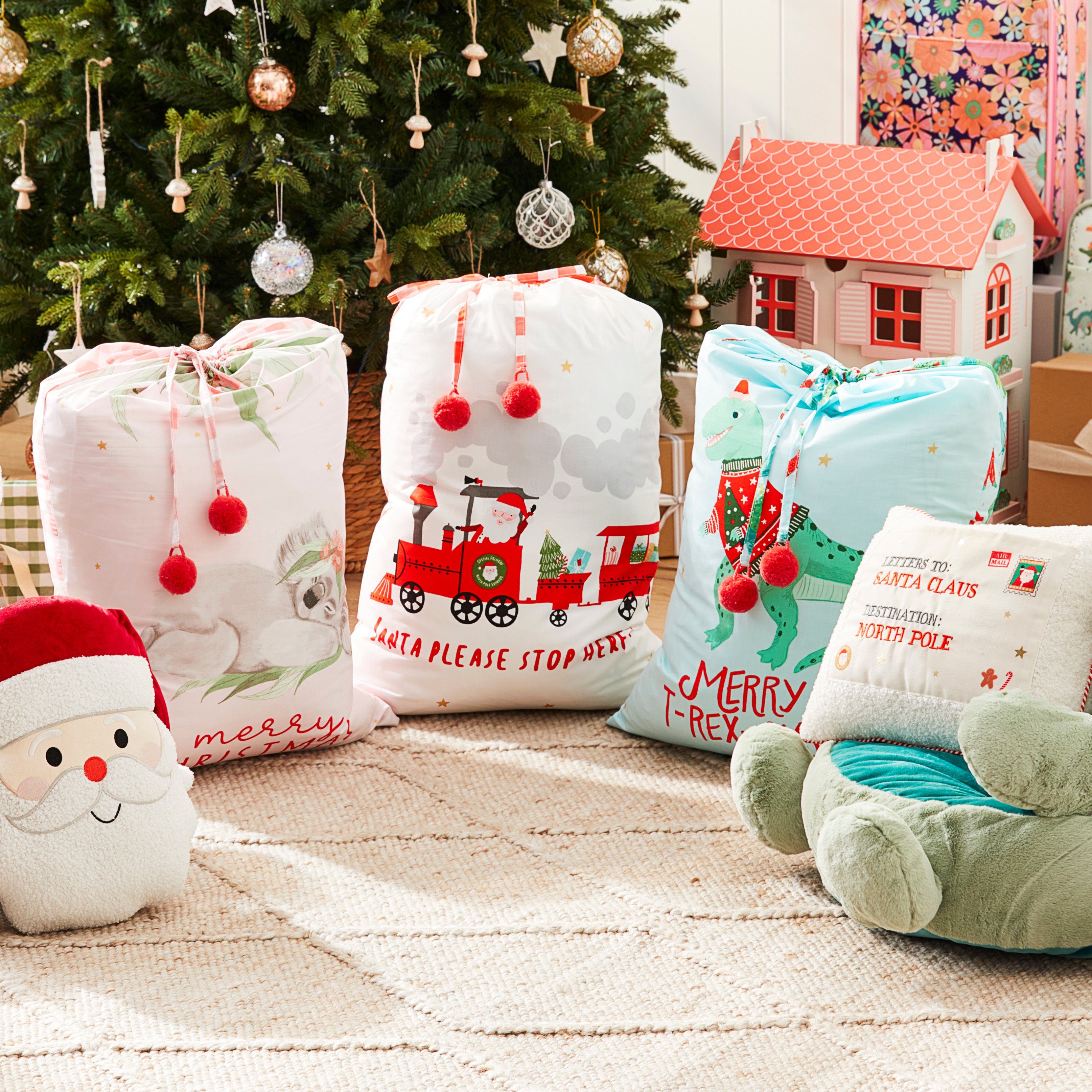 Kids santa sale sacks