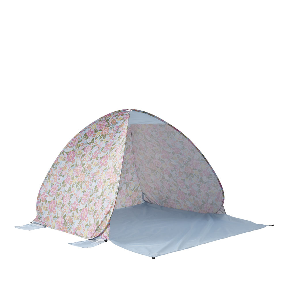 Byron Floral Blue Beach Pop Up Tent Adairs