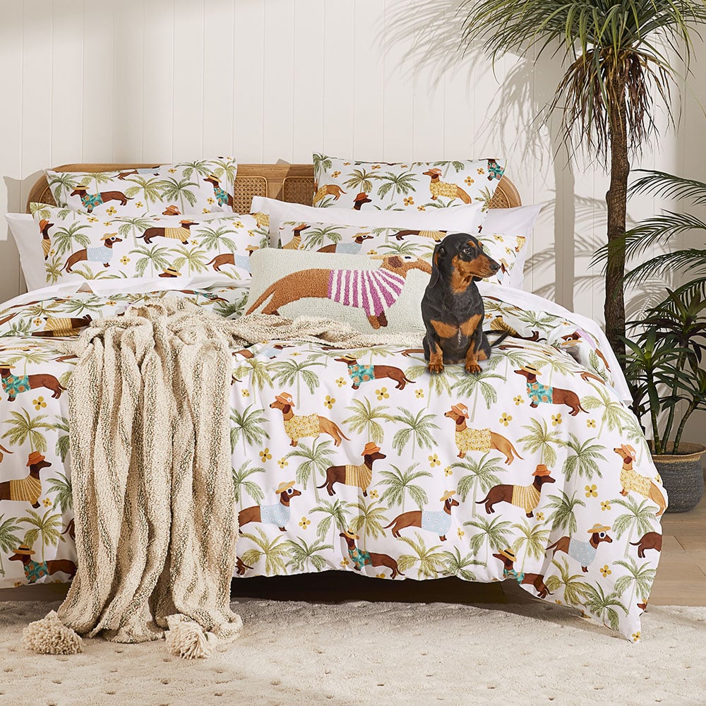 Sausage dog clearance quilt cover australia