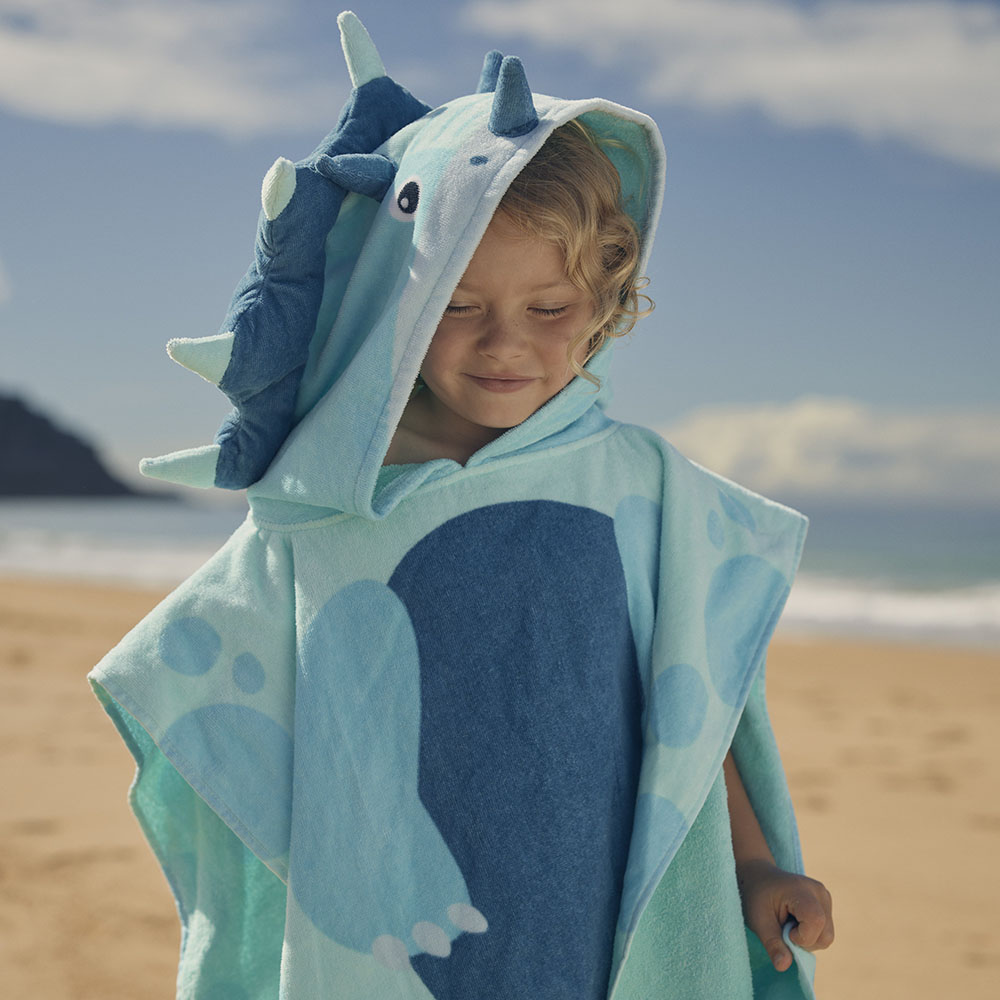 Beach towel poncho hot sale kids