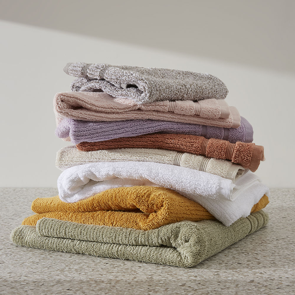 Bathroom towels online green