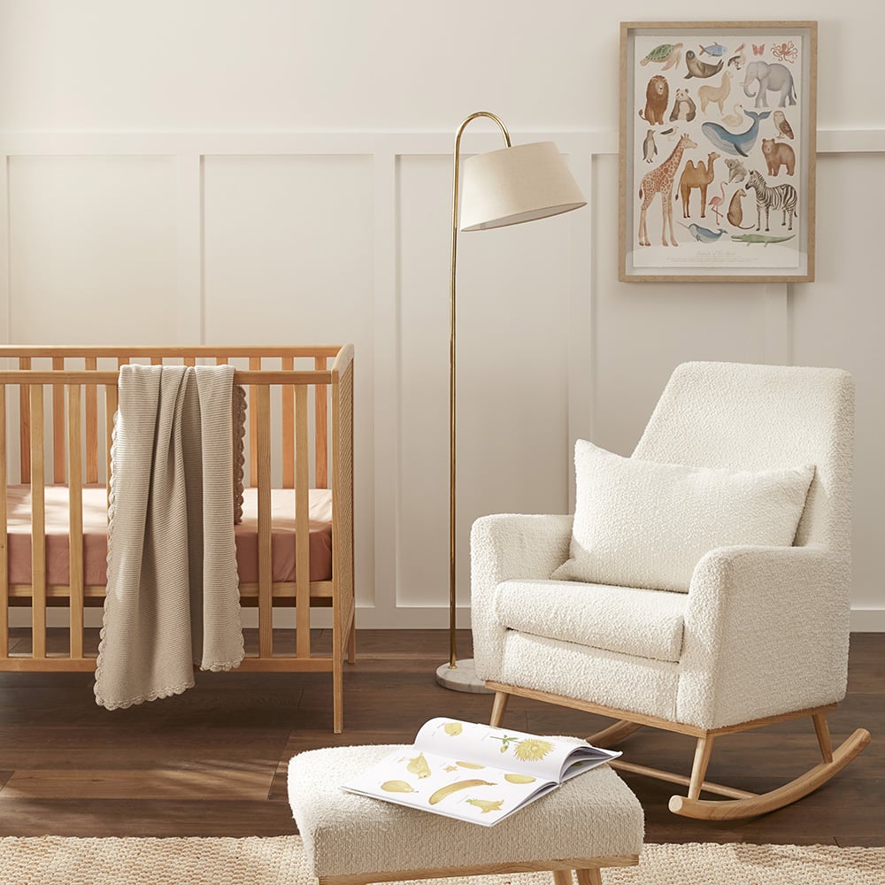 Cream colored rocking online chair