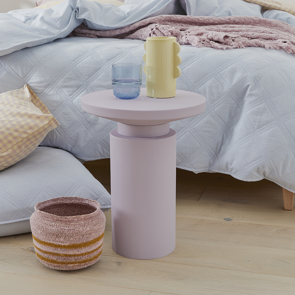 mauve side table        
        <figure class=