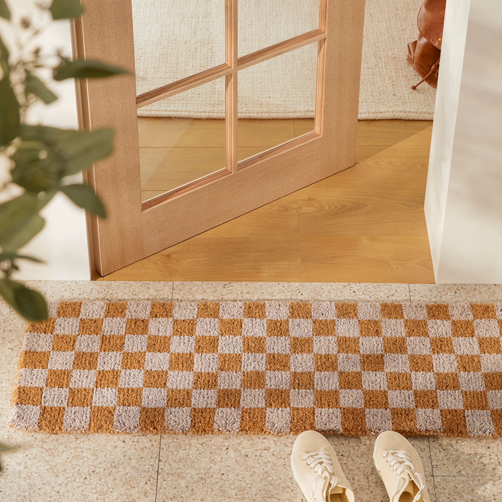 Buy Coir Doormat (White Home) in Australia 55x85cm