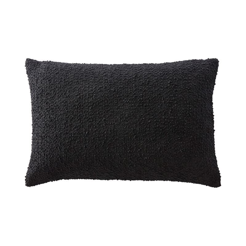Otis Black Long Boucle Cushion