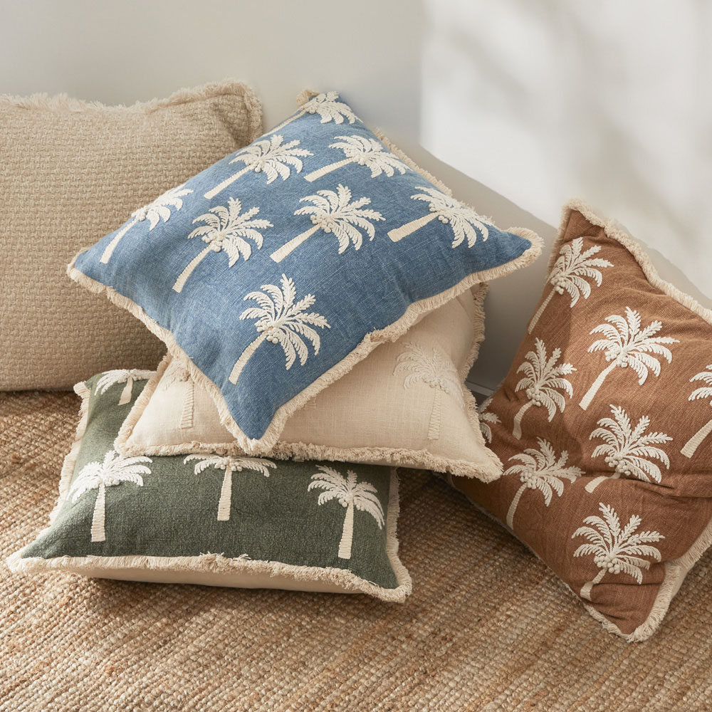 Green hotsell palm cushions