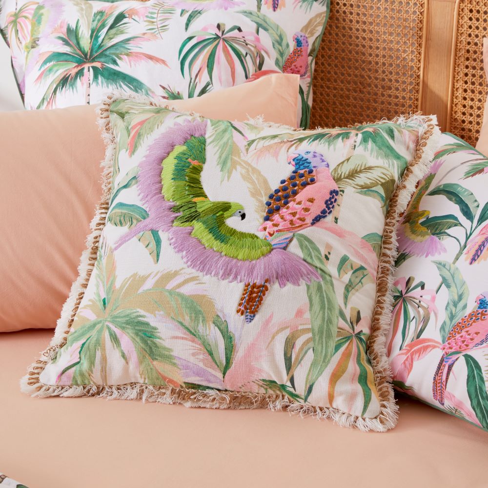 Rio Palm Green Cushion | Adairs