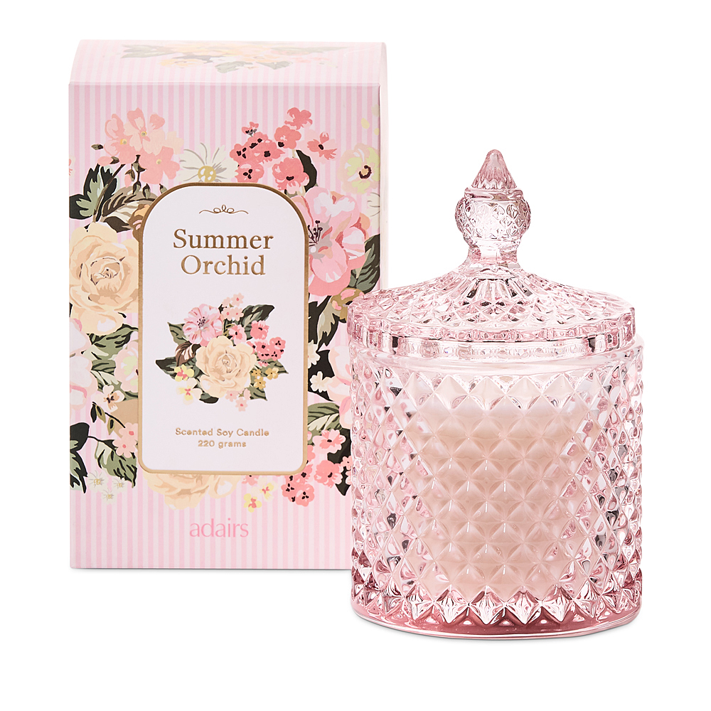 Elsie Summer Orchid Candle 220g | Adairs