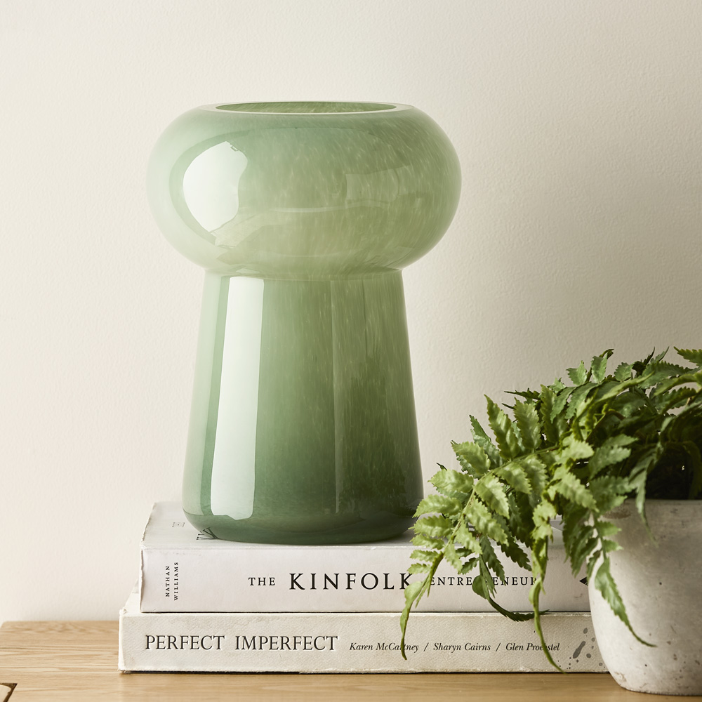 Green vase on sale