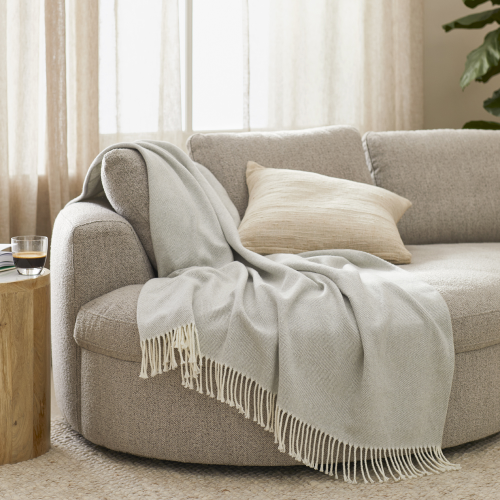 European Collection Espolio Grey Throw Homewares Adairs