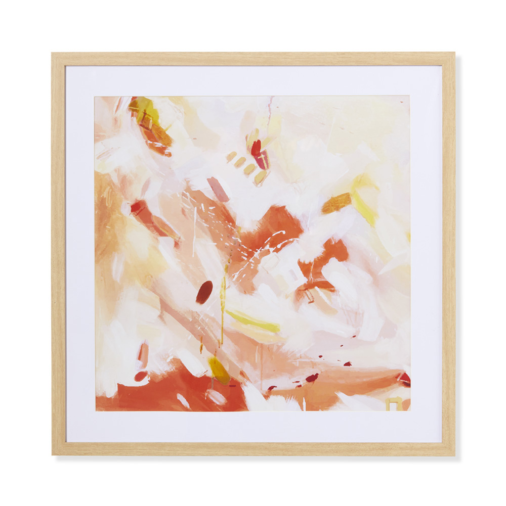 Essence Burnt Splash Framed Wall Art | Adairs