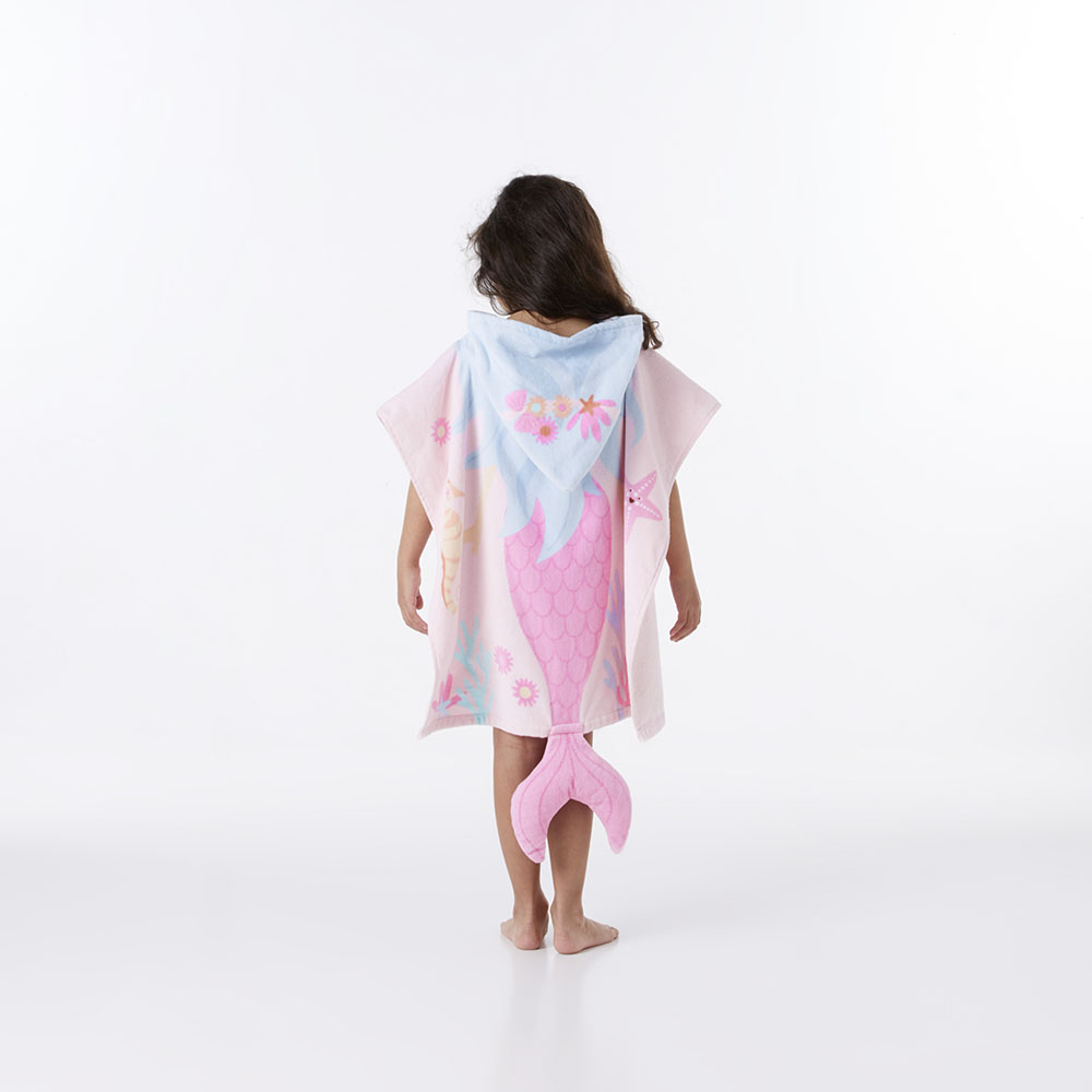 Mermaid store poncho towel