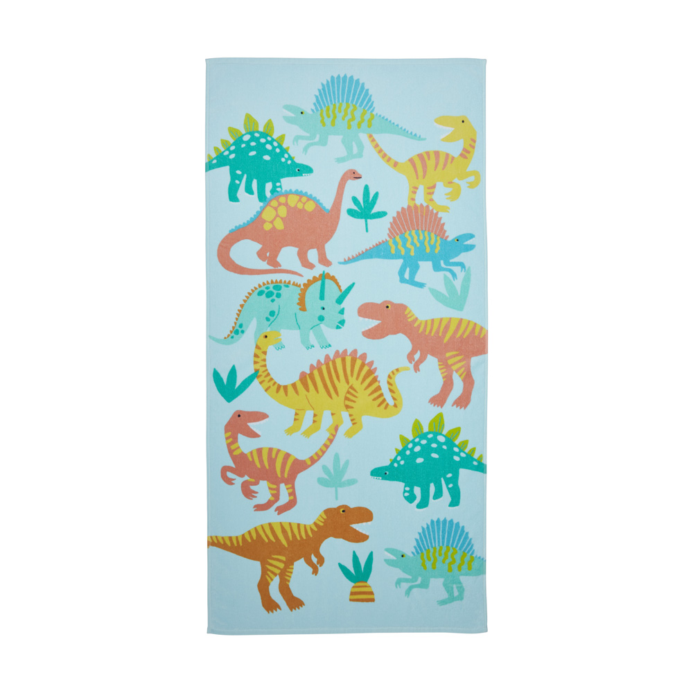 Adairs Kids - Kids Beach Summer Dinos Printed Towel | Adairs