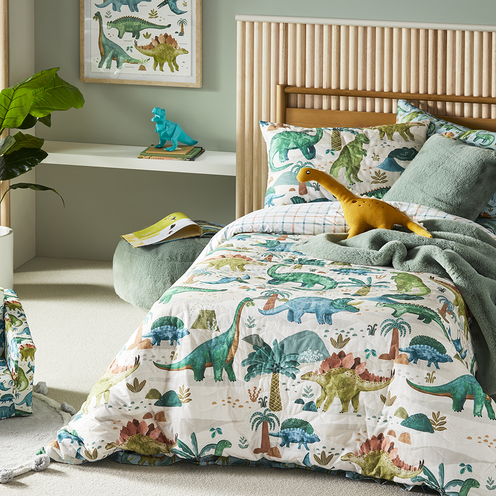 Kids dinosaur duvet hotsell