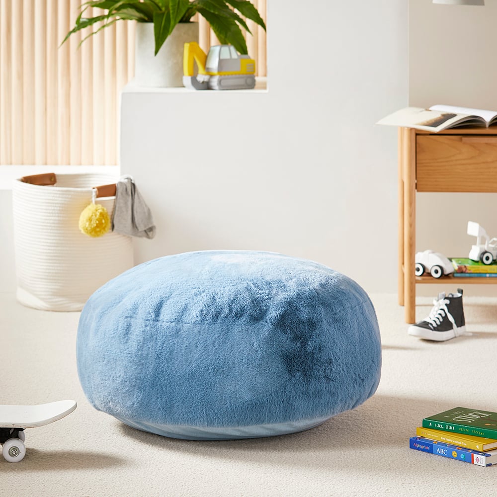 Blue sales floor cushions